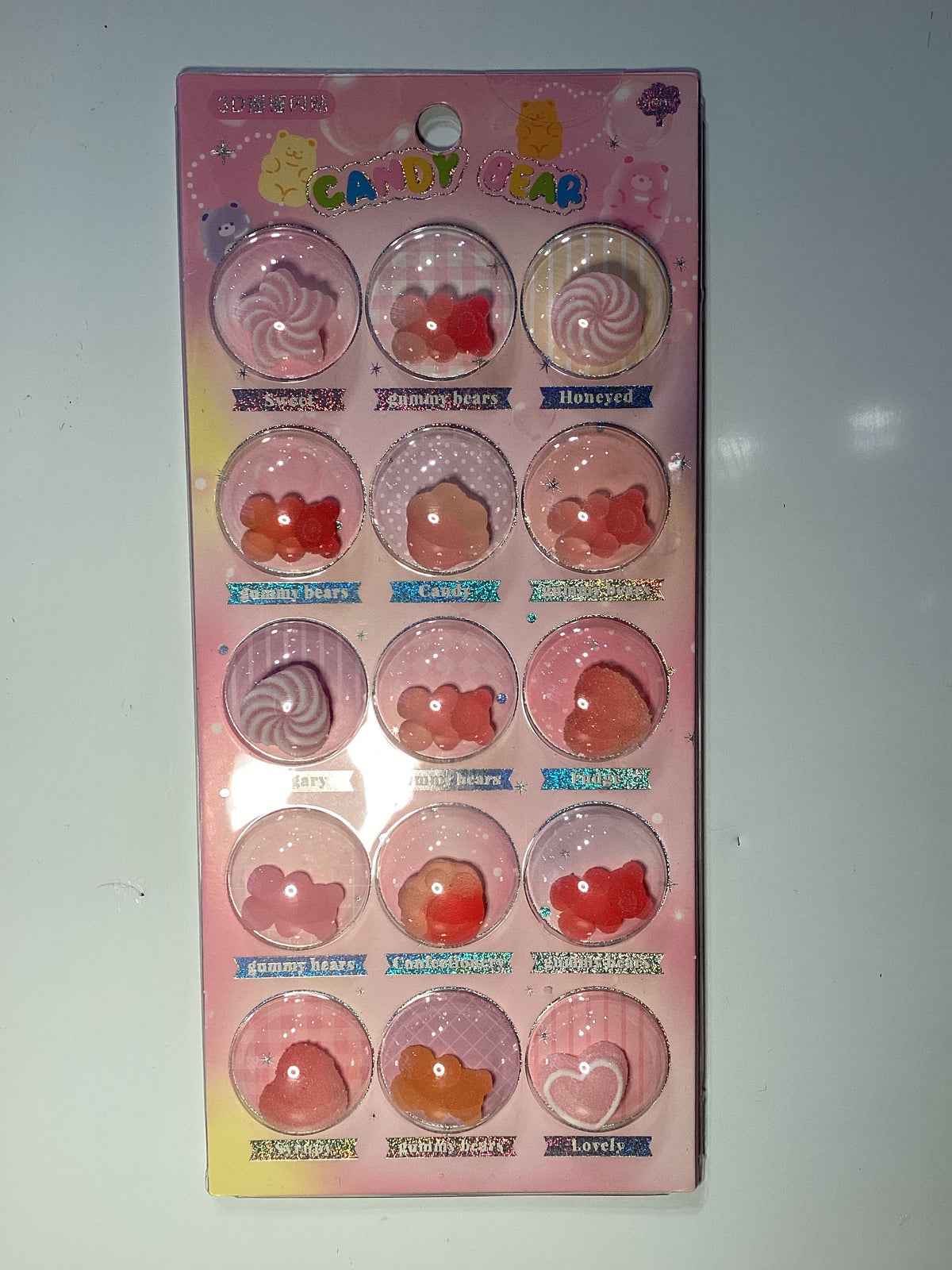 Candy Bear 3d stickers