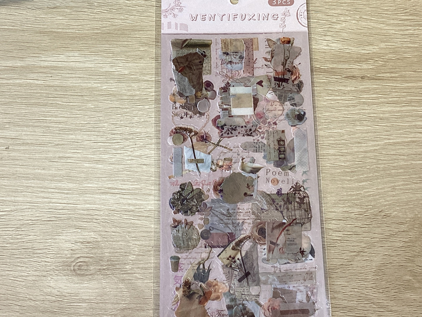 stickers-beige realism