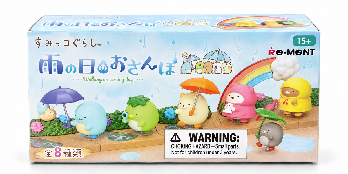 Sumikkogurashi Walking On A Rainy Day