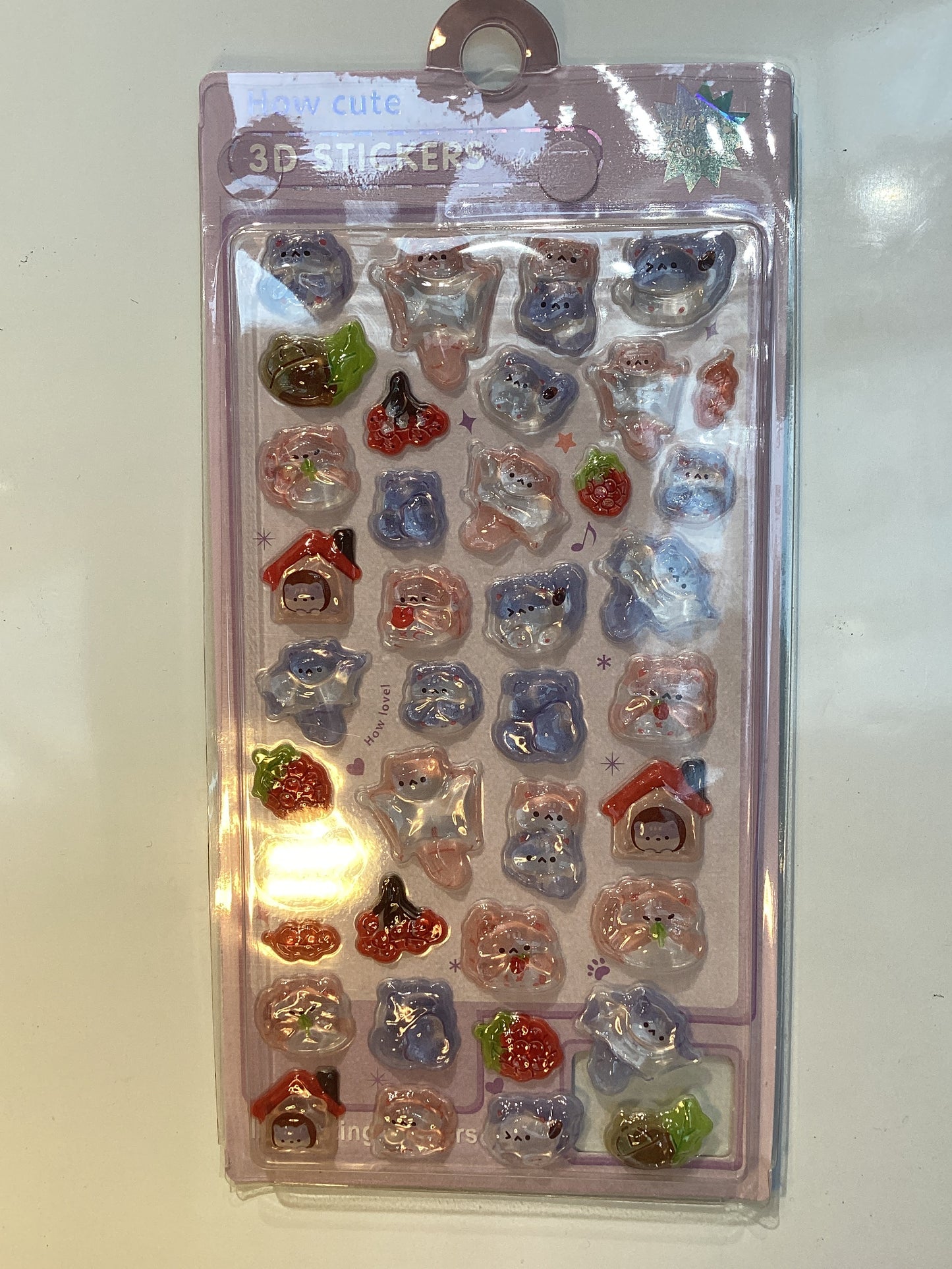 how cute 3D stickers
