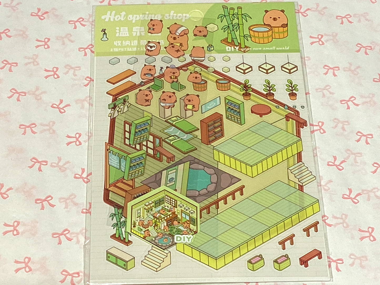Small Sticker Scene-Capybara