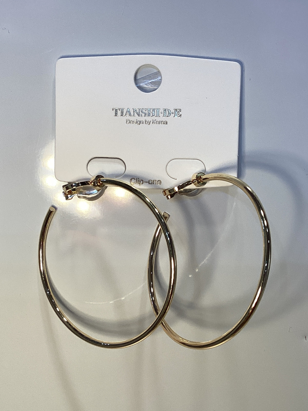 Clip on earrings ~ copper