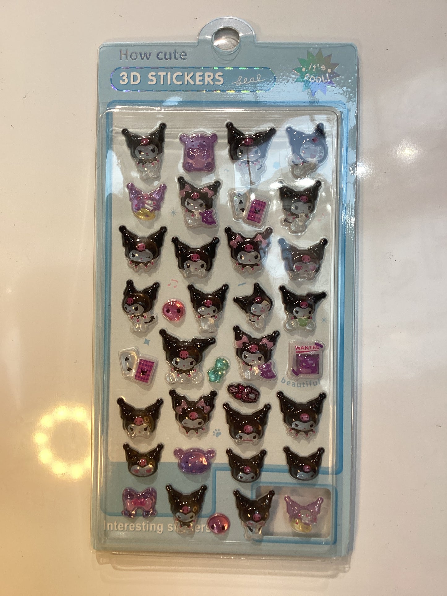 how cute 3D stickers