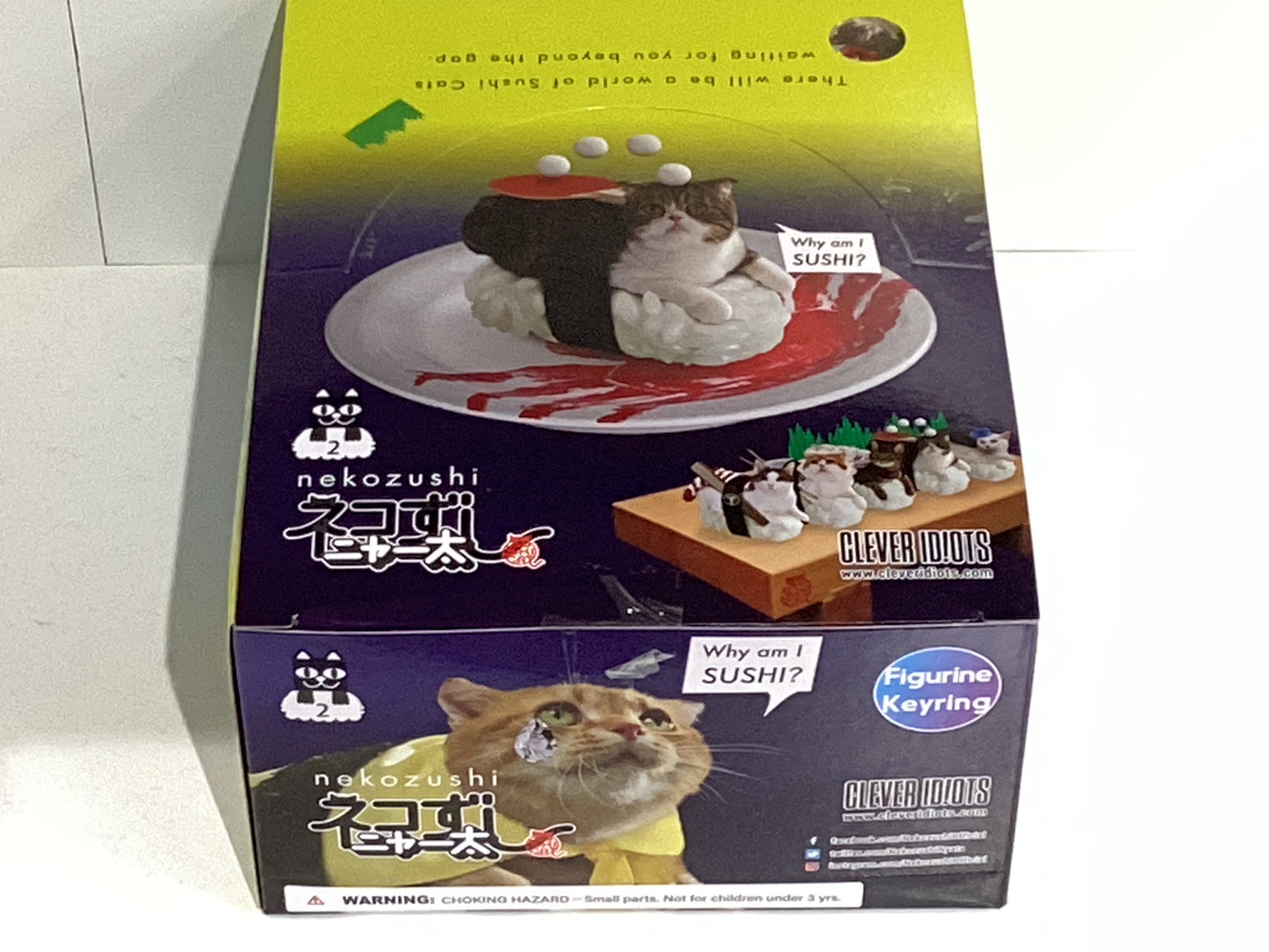 Clever Idiots: Sushi Cat (Nekozsushi) Keyring Blind Box Vol. 2