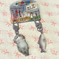 Cat and Fish Keychains