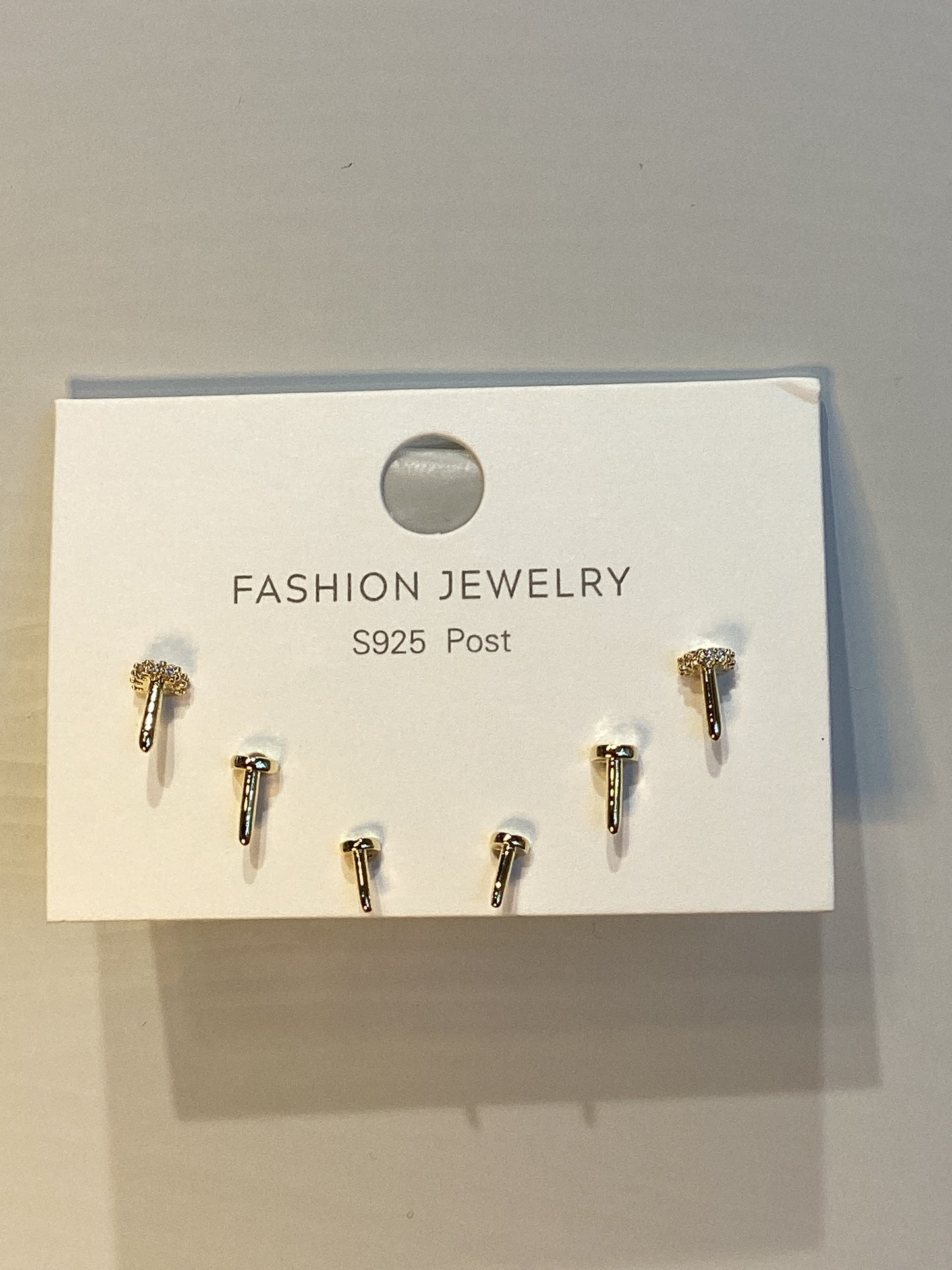 gold earrings ~ S Post