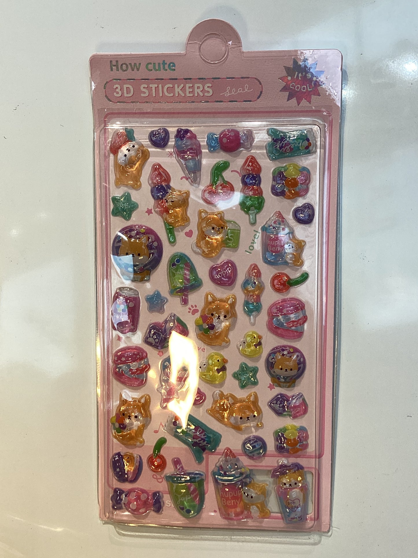 how cute 3D stickers
