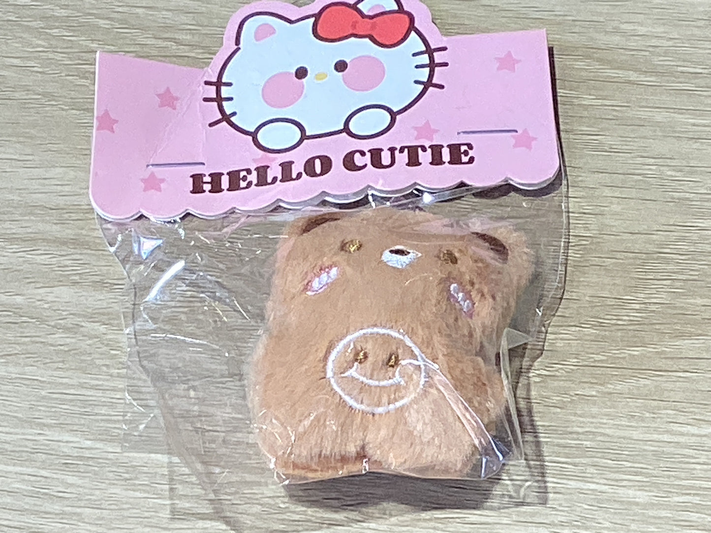 Hello Cutie/Pink Keychain