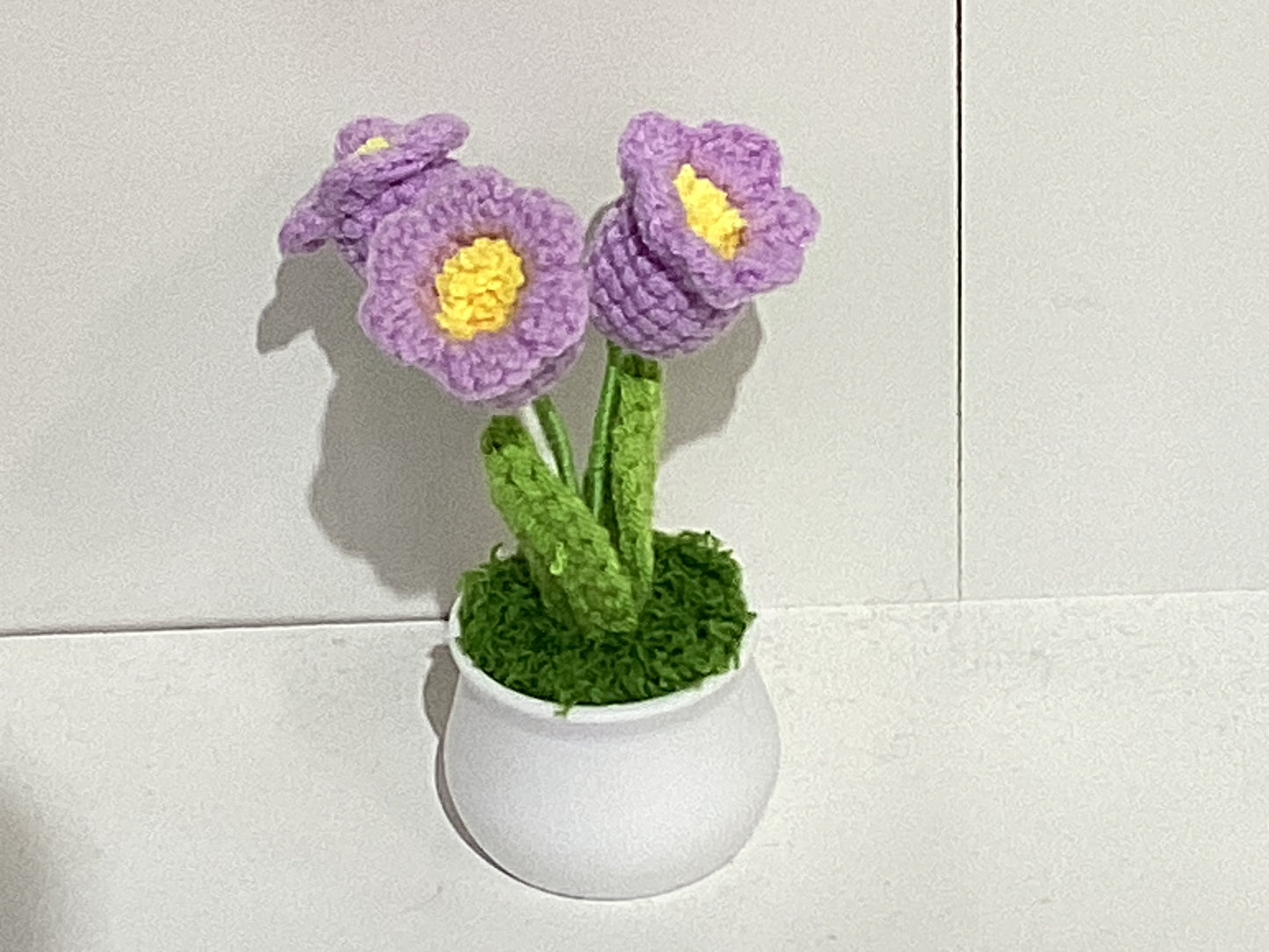 Handmade Crochet Flower Pots