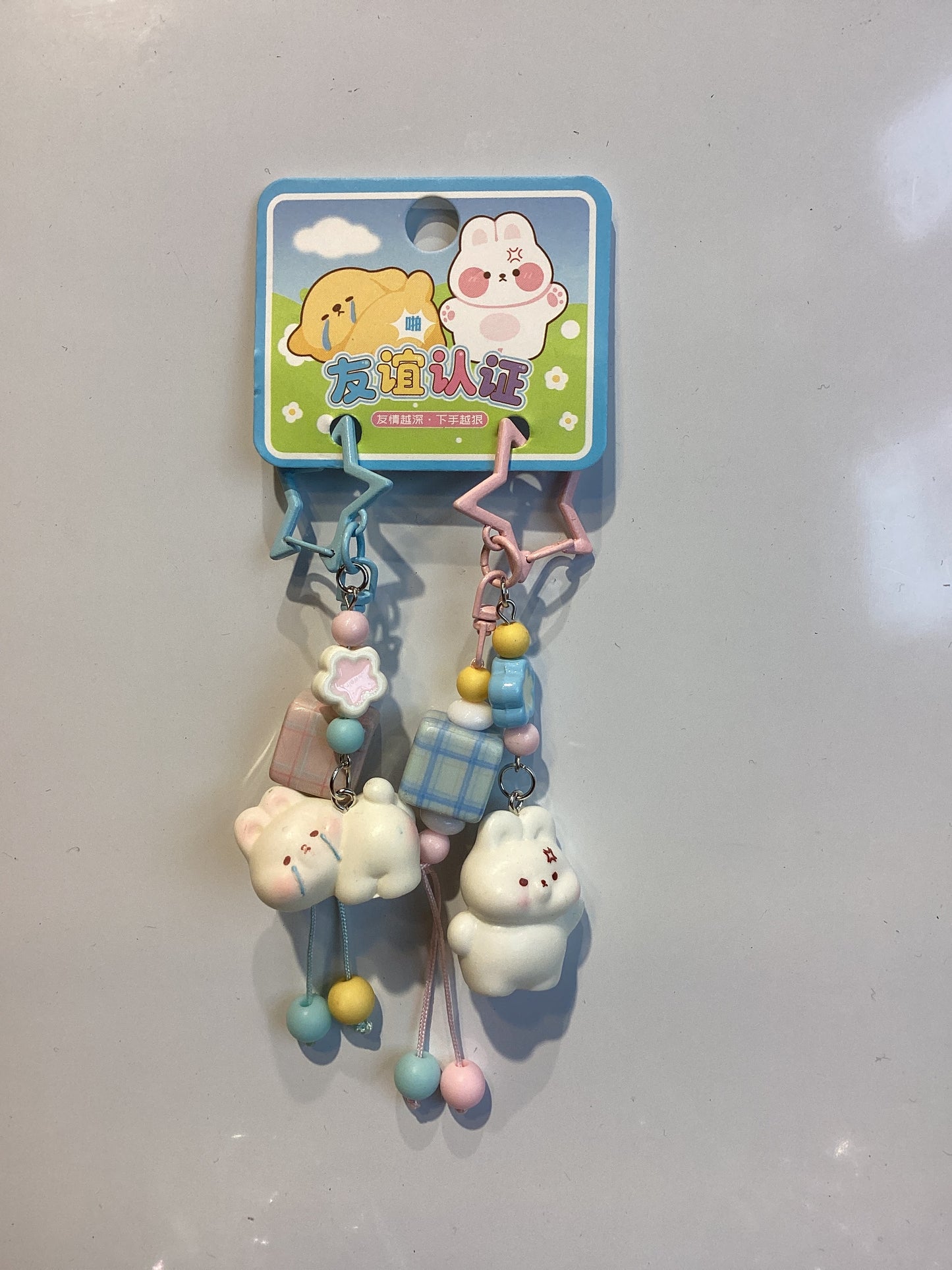 small animal duo keychains