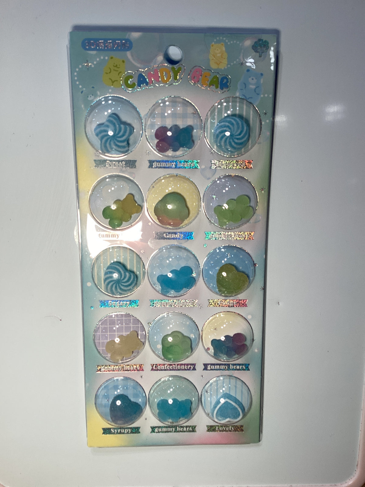 Candy Bear 3d stickers