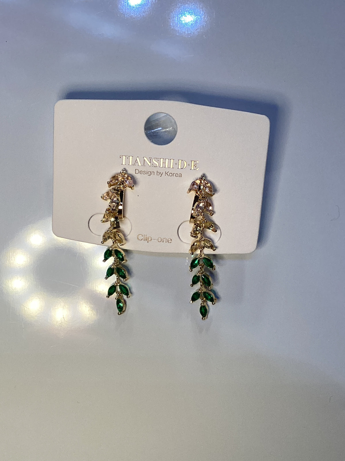 Clip on earrings ~ copper