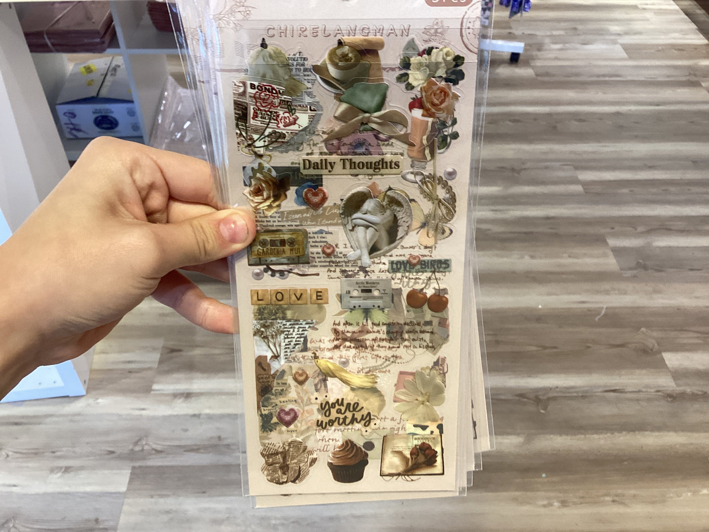 stickers-beige realism