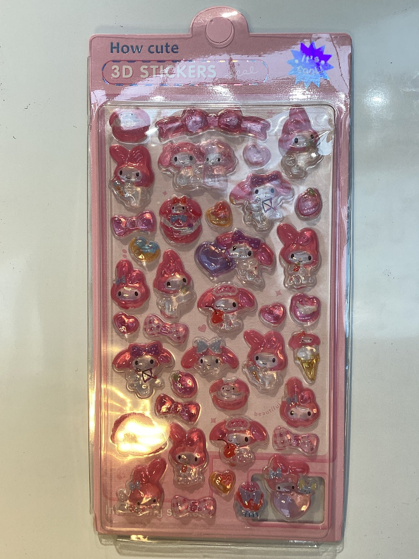 how cute 3D stickers