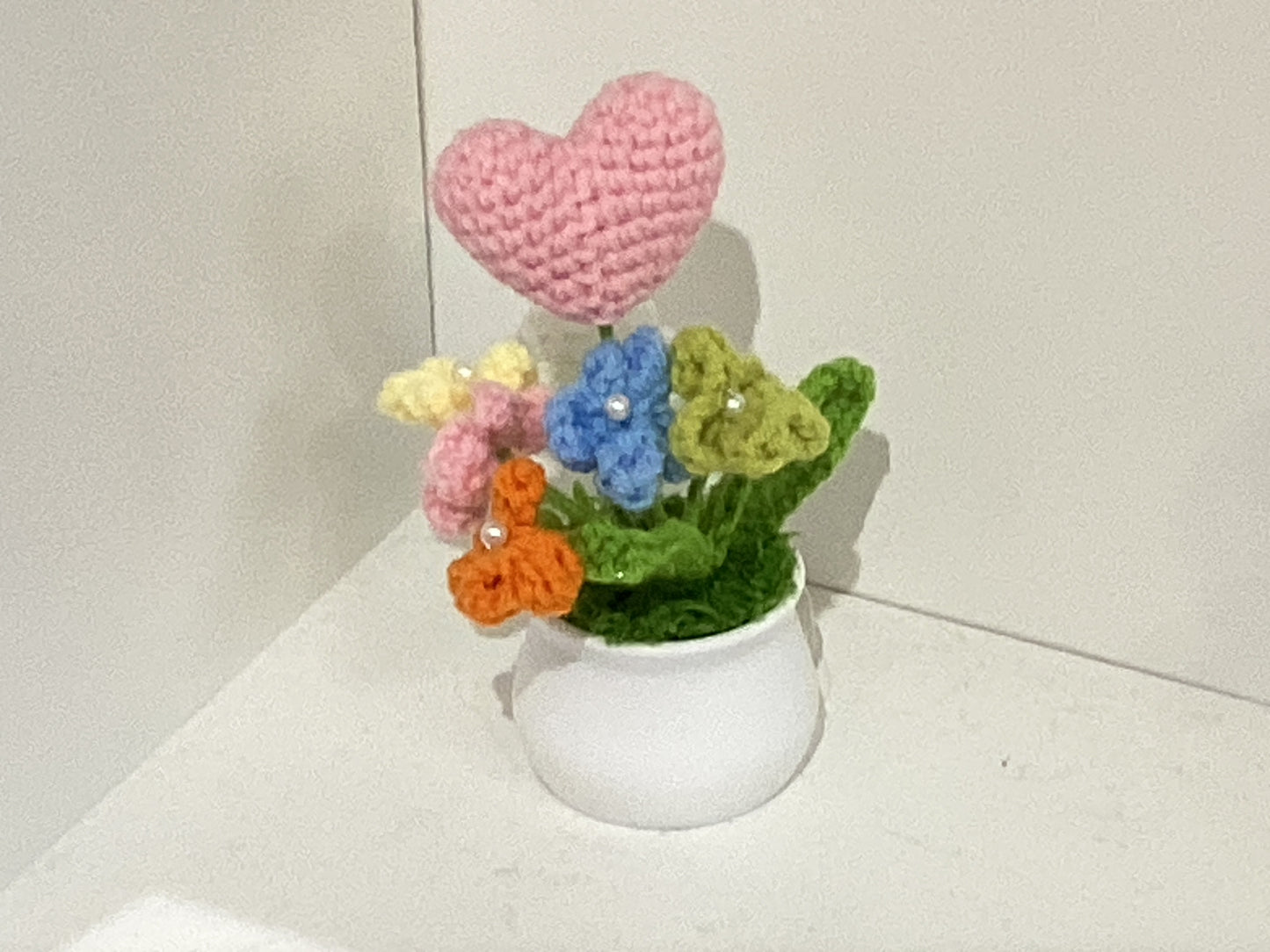Handmade Crochet Flower Pots