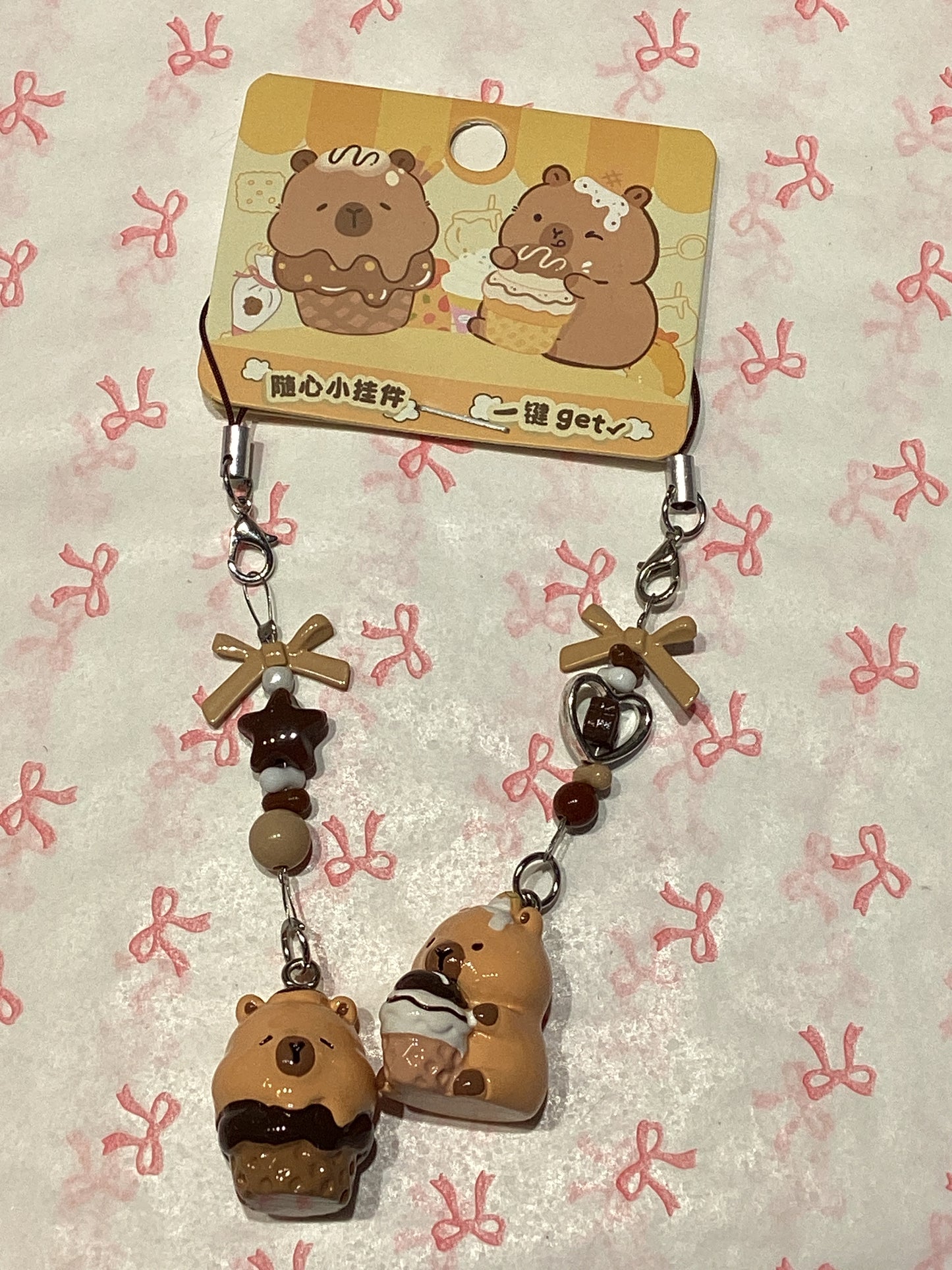 Capybara Phone Charms