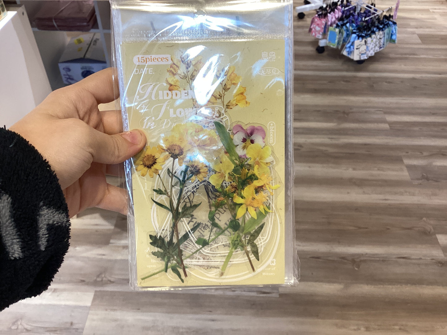 hidden flowers stickers