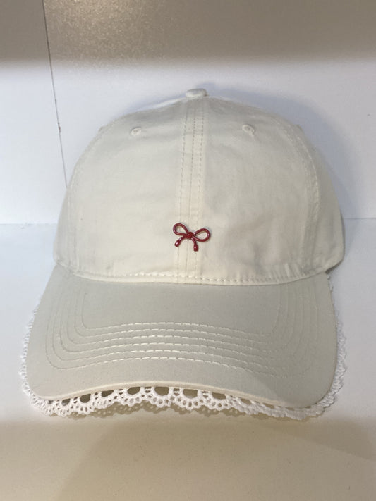 Ruffle bow cap