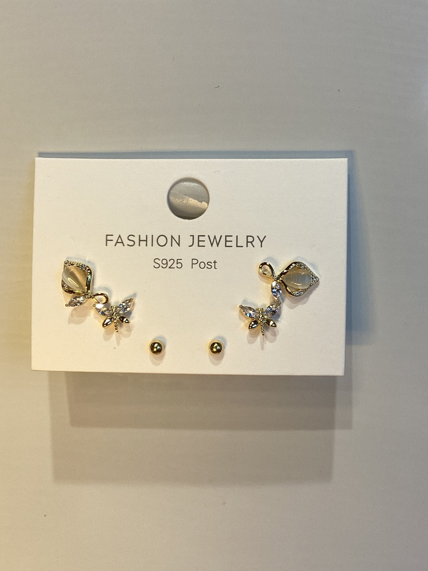 gold earrings ~ S Post