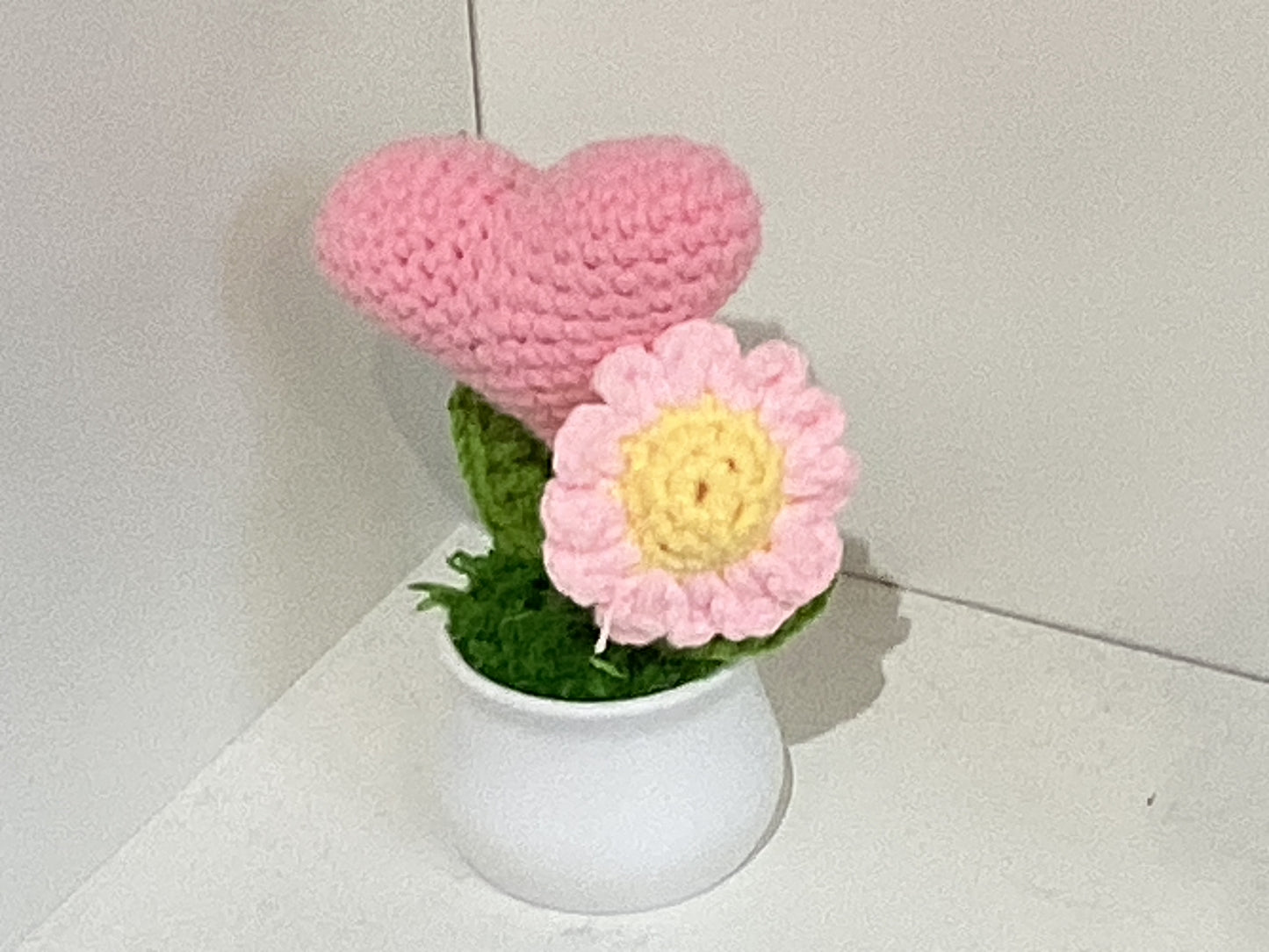 Handmade Crochet Flower Pots