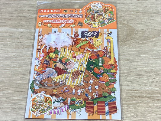 Medium Sticker Scene-Beer