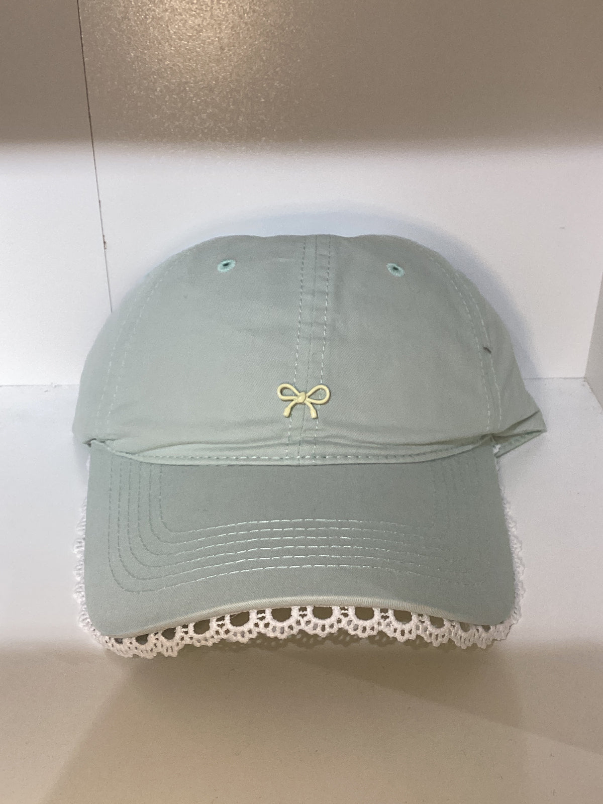Ruffle bow cap