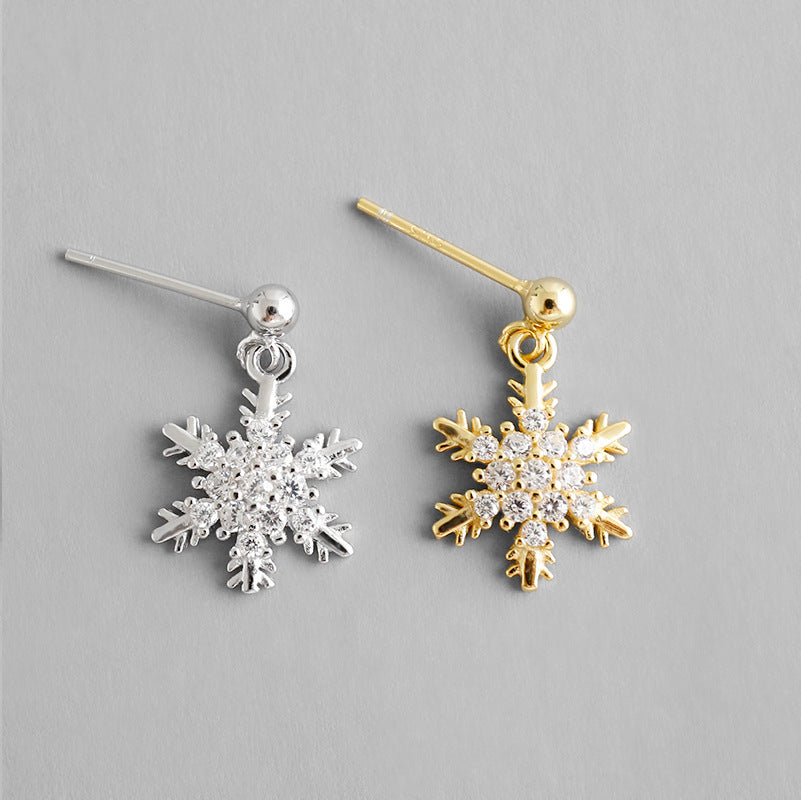 Snowflake Drop Earrings