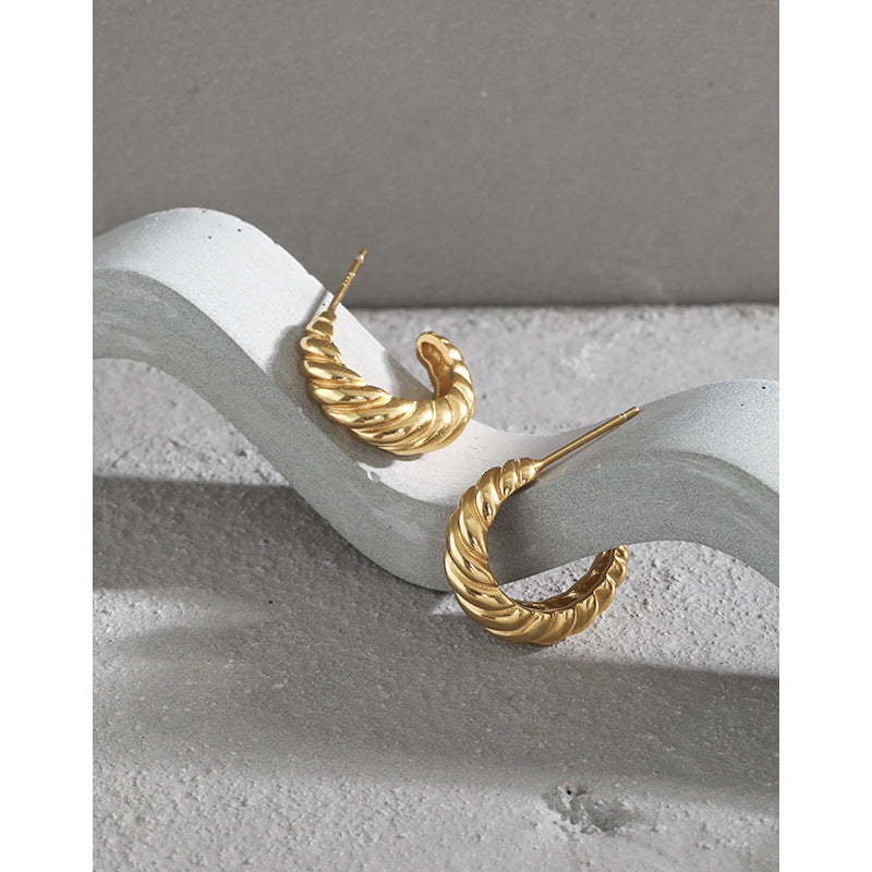 Bold Croissant Dôme Hoops