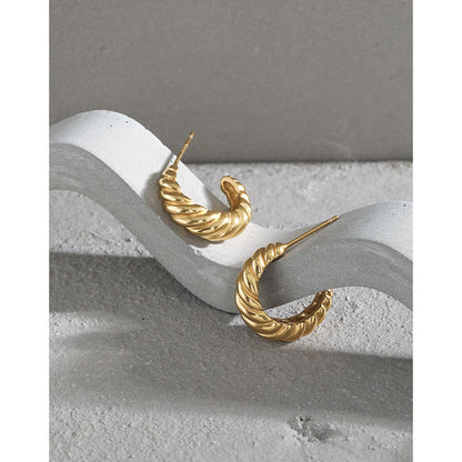 Bold Croissant Dôme Hoops