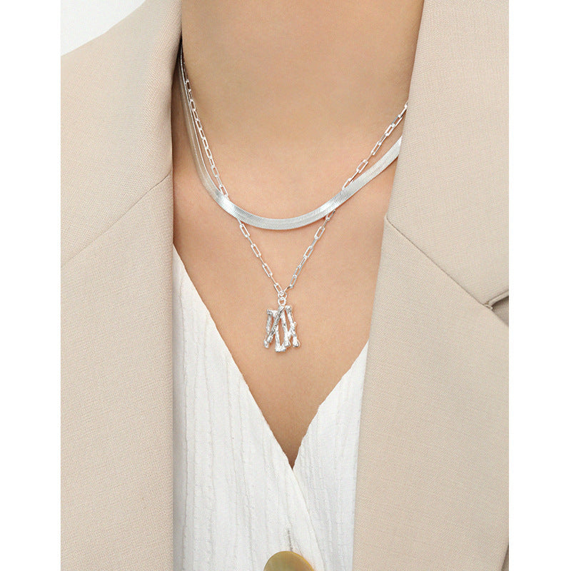 Bold Herringbone Chain Necklace